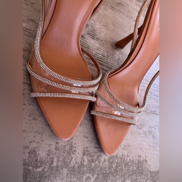 ZARA - (NWOT) WOMEN’S RHINESTONE HEEL - SIZE 7 - Picture 11 of 12